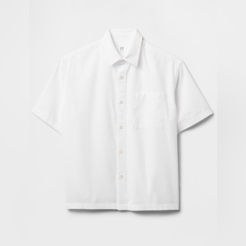 GAP Kids Linen-Cotton Relaxed Shirt